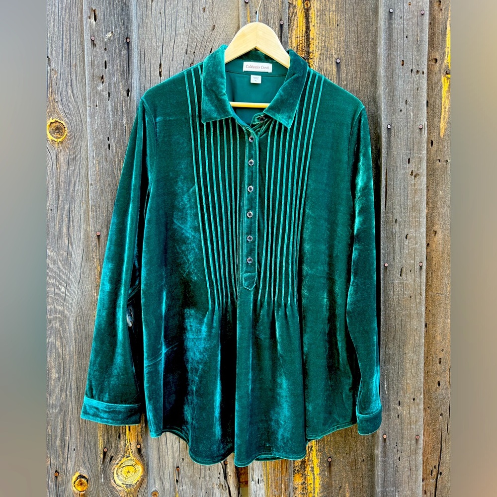 EUC Coldwater Creek velour tunic.